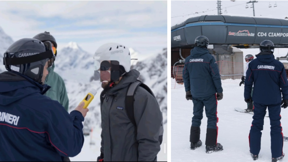 Sicurezza sulle piste da sci, oltre 70 servizi dei Carabinieri